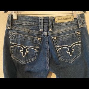 Rock Revival Erin Embellished Bling Women’s Boot Cut Jeans. Size 31